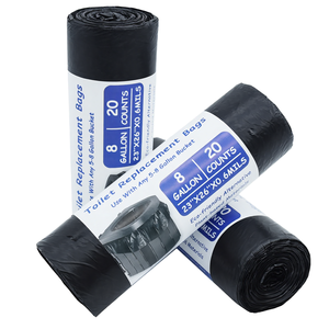 Sac poubelle Kangle sur mesure en LDPE/PE noir avec cordon de serrage, robuste, anti-fuite, pour la maison et la cuisine - Product Image 6