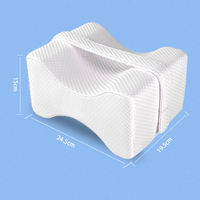 Oreillers Confortables Coussins à Mémoire de Forme pour Dormeurs Latéraux Soulagement de la Douleur Sciatique Oreiller avec Sangle Amovible Support pour les Jambes