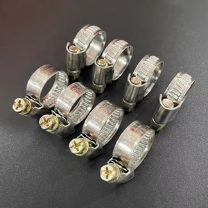 9mm băng thông 8mm-150mm Phạm vi điều chỉnh thép không gỉ ống nhỏ Clip ngựa vằn vít Worm Gear Đức loại Ống kẹp - Product Image 1