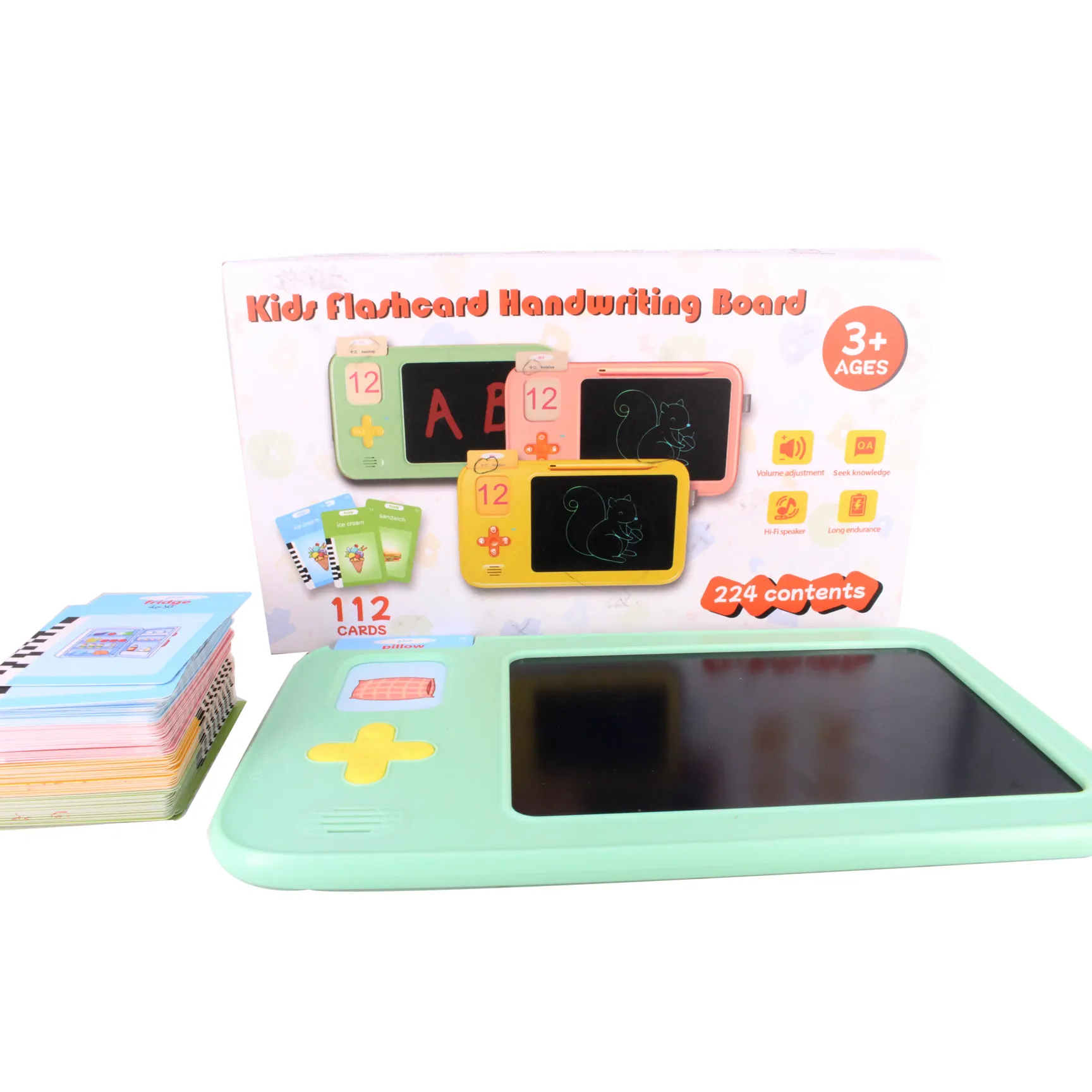 Máquina de tarjetas Flash, nuevo juguete parlante multilingüe con 112 y 224 miras, dispositivo de aprendizaje educativo para niños