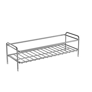 Étagères de salle de bain transfrontalières en acier inoxydable, étagères de rangement sans perçage pour salle de bain, comptoirs, étagères de rangement pour salle de bain, cosmétiques - Product Image 2