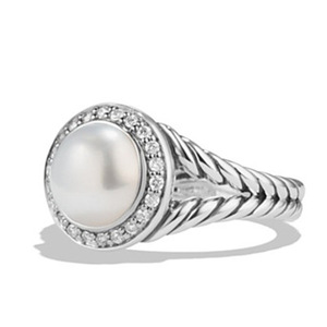 Elegante Anello di Fidanzamento Ispirato alle Perle, Gioiello Minimalista alla Moda, Anello Statement per Donne - Product Image 2