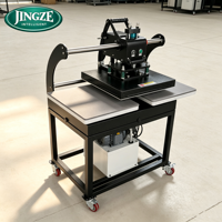 Presse à chaleur par sublimation hydraulique double station haute performance pour sweat-shirts, sweats à capuche et vêtements de sport