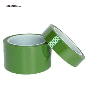 Película de poliéster Kaptons PET de color verde oscuro profundo con Pegamento de silicona Cinta adhesiva de anodizado con recubrimiento en polvo de resina epoxi autoadhesiva