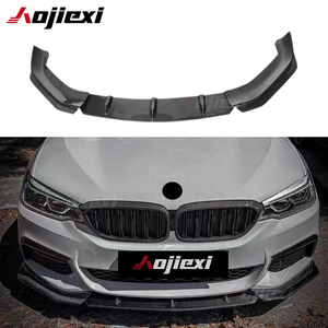 Lèvre de pare-chocs avant en <span class=keywords><strong>fibre</strong></span> de carbone Style FD 3 pièces <span class=keywords><strong>pour</strong></span> BMW série 5 G30 540i M550i pré Lci 2017-2020 Kit de <span class=keywords><strong>carrosserie</strong></span> séparateur avant - Product Image 1