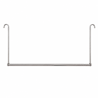 Séchoir à linge rotatif et pliable en acier inoxydable pour balcon, avec tringle à pantalons détachable et support pour vêtements et couettes