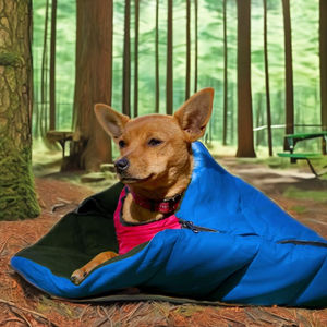 Lit portable durable pour animaux de compagnie pour petits chiens et chats Sac de couchage lavable pour chiens Transporteurs et produits de voyage compressibles confortables - Product Image 1