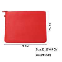 Bolso de mano de cuero PU personalizado de alta calidad, portadocumentos de oficina impermeable para tabletas y ordenadores