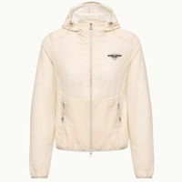 Veste coupe-vent en nylon léger de haute qualité, sur mesure, avec fermeture éclair, à capuche, pour femmes, OEM