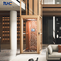 Ascenseur Domestique à Prix d'Usine, Cabine en Verre Panoramique, Petite Cabine pour Usage Résidentiel, Appartement, Atelier, Maison Duplex, Hôtel, Villa, Rénovation