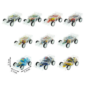 Ecuación transparente de doble casco, coche extraíble, coche de fricción extraíble para niños, juguetes de huevo sorpresa - Product Image 2