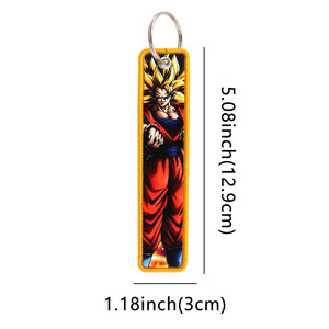 23 Estilos al por Mayor, Llavero de Tela Tejida con Estampado de Anime de Dragon Ball Z, Son <span class=keywords><strong>Goku</strong></span>, Vegeta, Cordón para Llaves, Llavero con Logotipo Personalizado - Product Image 6