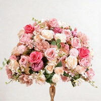 Bouquet de fleurs artificielles pour arche de mariage, rangée de roses, arrangement pour toile de fond de scène de mariage, décoration florale pour événement d'ouverture