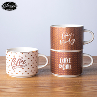 Usine en gros tasse à café en céramique pour hommes et femmes logo doré personnalisé tasse à thé en céramique tasses à thé en porcelaine