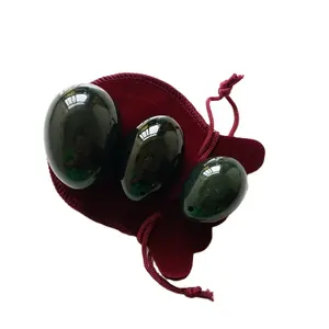 Huiying forato nefrite jade yoni eggs gemstone kegel egg