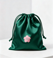 Sac à cordon en satin imprimé sur mesure, pochette d'emballage pour bijoux, sac cadeau, sac de rangement pour cosmétiques, voyage, mariage, faveur