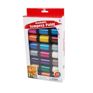 Peinture acrylique en pot, 24 couleurs vives, non toxique, sûre, 0,75 fl oz chacune, pour artistes, étudiants, peintres amateurs - Product Image 1