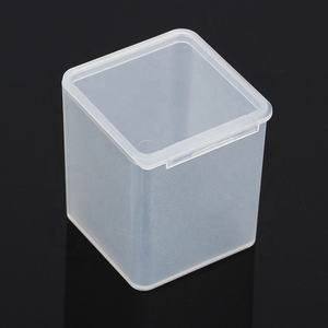 Z4047 小型長方形透明プラスチックオーガナイザーボックス PP収納パッケージ 正方形パターン入り小物用卸売 - Product Image 1