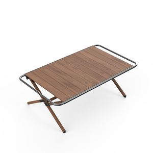 Mesa de Picnic Plegable Ligera Plateada para Jardín, Viajes y Campamento, con Bolsa de Transporte - Product Image 3