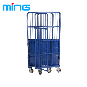 4 Mặt Nestable Siêu Thị Kho Lồng Xe Đẩy CuộN Pallet Container - Product Image 4