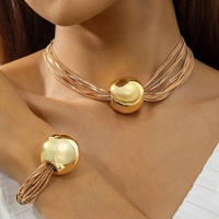 Bijoux transfrontaliers européens et américains, pendentifs tendance hip-hop, colliers, chaînes multicouches, clavicule, élégants