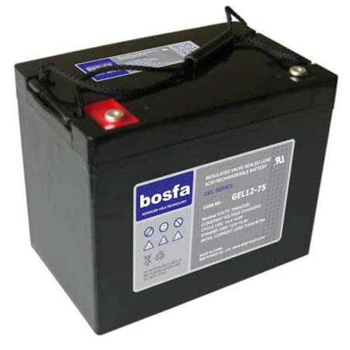 12V Sealed AGM Gel Solar Battery GEL12-75 75Ah for Solar Storage Systems Consumer Electronics & Toys