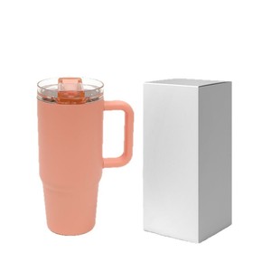 Stainless Steel Tumbler 20oz Flip Top Spout Insulated Cup Large Capacity Travel Water <b>Bottle</b> For Car Household Use - Product Image 3
