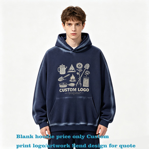 Sweat à capuche pour homme, style hiver, doublé polaire, avec poche latérale, en tissu épais couleur marron châtain, lavé en machine, par le fabricant - Product Image 1
