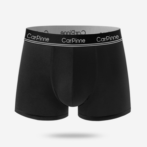 Boxers pour hommes en coton uni à jambe courte, marque privée, avec logo personnalisé - Product Image 3