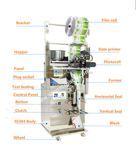 <span class=keywords><strong>La</strong></span> produzione su piccola <span class=keywords><strong>scala</strong></span> bustina di tè macchina per l'imballaggio con stampante data - Product Image 3