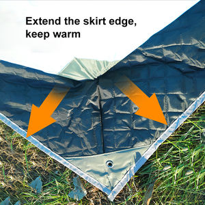 Tente de sauna pop-up personnalisée pour l'extérieur, portable, carrée, isolée, pour la randonnée, le camping, la pêche sur glace, tente chaude d'hiver - Product Image 5