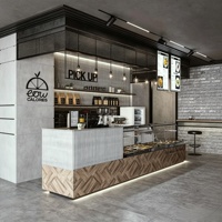 Meubles de vitrine pour boulangerie, pâtisserie, café, design d'intérieur, vitrine en verre sur mesure, comptoir de bar, rénovation de café, magasin de thé