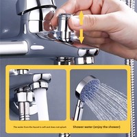 Mitigeur de douche mural à poignée unique en chrome poli, avec douchette à fleur pour baignoire, doux pour les appartements et les hôtels