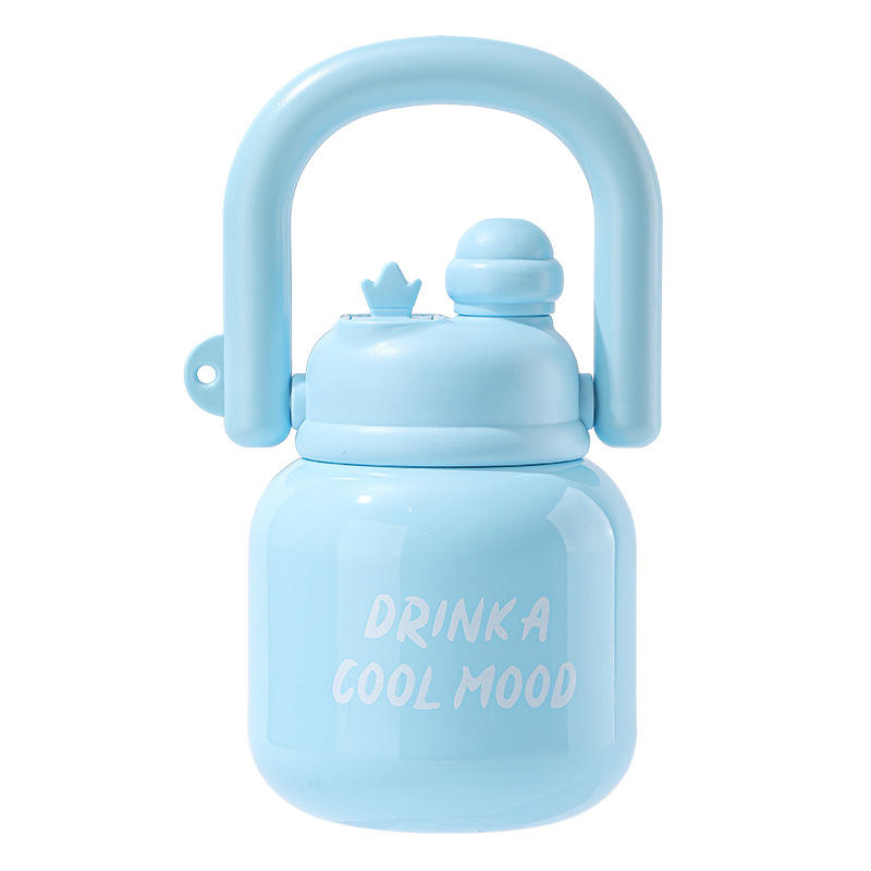 เหยือกหิ้วสแตนเลส สีฟ้า [650ml]