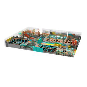 Trampoline intérieur géant commercial Jeux de <span class=keywords><strong>parc</strong></span> Fun City Playground Soft Trampoline Jumping Amusement Park - Product Image 1