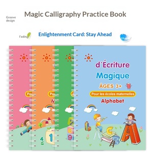 Cuaderno de Práctica <span class=keywords><strong>para</strong></span> Niños en Inglés, Alemán, Francés, Árabe, Ruso y <span class=keywords><strong>Español</strong></span>, con Páginas de Cartón Blanco, Modelo de Comercio Exterior, Tapa Dura - Product Image 2