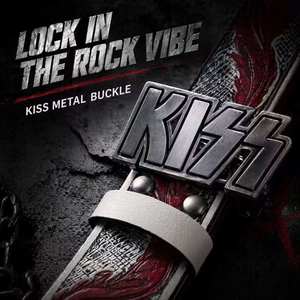 KISS バンド ヒップホップ スタイル 合金プレート バックル ベルト 熱転写プリント ユニセックス ファッション アクセサリー 幅 3.8 センチメートル 長さ調節可能 - Product Image 4