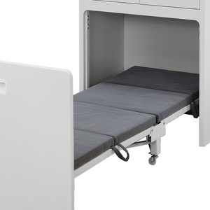 Modern Design Wooden Office Filing Cabinet with Foldable Nap Bed Factory Direct Price Adjustable for Outdoor <b>Workshop</b> School Use - Product Image 4