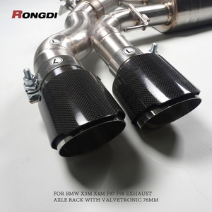 Rongdi Hot Sales Valved Axle <b>Back</b> Exhaust for BMW X3M X4M F97 F98 3.0T Performance Stainless Steel Pipe Valvetronic Exhaust - Product Image 6