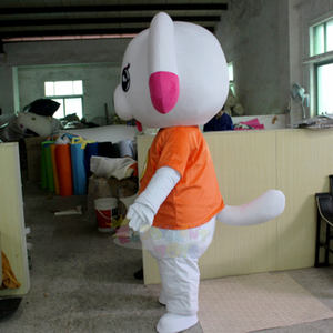 Adorable Costume de Mascotte Chien Blanc en Peluche Douce, Idéal pour <span class=keywords><strong>les</strong></span> Événements Enfants, Parcs d'Attractions et Promotions de Marques - Product Image 2