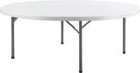 Tables pliantes rondes en plastique de 4, 5 et 6 pieds, faciles à transporter, pour banquets et événements, tables de fête pliables, vente en gros