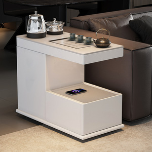 Modern <b>Side</b> <b>Table</b> Tea Maker With Storage Living Room Trolley Multi Functional Tea Bar Cabinet - Product Image 2