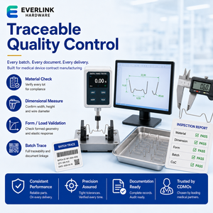 Muelles <span class=keywords><strong>de</strong></span> alambre personalizados con suministro estable y rastreable para dispositivos médicos, fabricación por <span class=keywords><strong>contrato</strong></span> CDMO CMO - Product Image 5