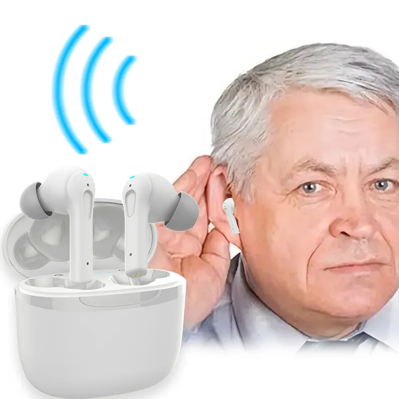 Amazon Hot-selling Active Noise Reduction Hearing Aid Wireless Digital Deaf-aid Waterproof Noise-canceling Assisted Hearing Aid