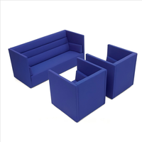 Ensemble de canapés de réunion pour bureau commercial, design contemporain de haute qualité, canapé de direction pour bureau