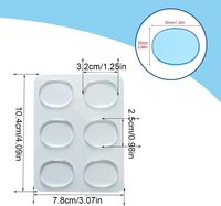 Accesorios para Batería, Almohadillas Autoadhesivas para Silenciar la Batería, Almohadillas de Gel de Silicona Elástica Resistente, Gel Abafador