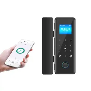 Produsen grosir kunci pintu cerdas biometrik aplikasi Tuya elektrik Digital layar sentuh tanpa kunci