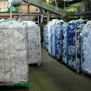 परिवहन भंडारण <span class=keywords><strong>4</strong></span> पक्षों धातु जस्ता जस्ती तार जाल कपड़े धोने ट्राली - Product Image 1