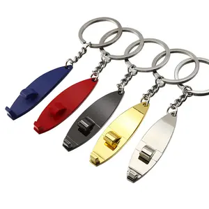 Surfboard keychain Custom logo Surfboard bottle opener keychain promotional Sports Small gifts metal key chains pendant keyrings