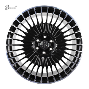 Jantes en alliage PENGZEHN à rayons multiples, noir brillant, 6x135, 22 et 23 pouces, pour <span class=keywords><strong>LINCOLN</strong></span> <span class=keywords><strong>NAVIGATOR</strong></span> <span class=keywords><strong>IV</strong></span> - Product Image 2